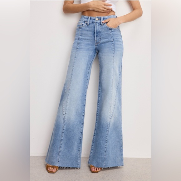 Good American Good Waist Palazzo Jeans - Picture 9 of 9